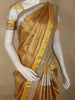 Antique Gold Geometric Zari Woven Design Tissue Designer Saree with Sequins Border