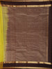 Antique Lime Green Checked Zari Woven Design Pure Kanchipuram Silk Saree with Contrast Zari Border