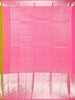 Antique Mustard Olive Floral Butta Zari Woven Design Pure Kanchipuram Silk Saree with Pink Zari Border