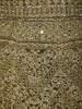 Antique Olive Green Heavy Zari and Sequins Embroidered Design Net Anarkali Gown with Dupatta