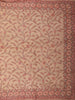 Antique Rose Pink Floral Embroidered Design Net Designer Saree