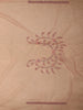 Antique Rose Pink Floral Embroidered Design Net Designer Saree