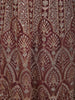 Antique Rosewood Mauve Pink Zari Embroidered and Stone Embellished Design Net Lehenga With Net Dupatta