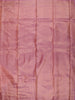 Antique Teal Blue Floral Vine Zari Woven Design Pure Kanchipuram Silk Bridal Saree with Contrast Rose Pink Zari Border