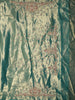 Antique Teal Green Floral Sequins and Zari Embroidered Design Tissue Banarasi Saree with Designer Border