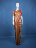 Antique Gold Floral Woven Banarasi Silk Saree - Diadem