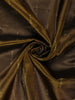 Antique Gold Woven Floral Design Zari Border Silk Saree - Diadem