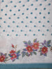 Off White and Aqua Blue Butta Printed Design Cotton Fancy Saree