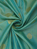 Aqua Blue  Butta Woven Design Kanchipuram Silk Saree