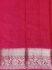 Aqua Blue Butta Woven Design Kanchipuram Silk Saree With Korvai Silver Border