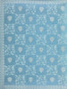 Aqua Blue Embroidered Sequin Organza Saree - Diadem