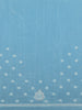 Aqua Blue Embroidered Sequin Organza Saree - Diadem