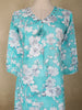 Aqua Blue Floral Printed Design Cotton Co-ord Set
