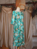 Aqua Blue Floral Printed Design Cotton Kurti