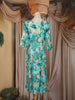 Aqua Blue Floral Printed Design Cotton Kurti