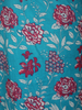 Aqua Blue Floral Printed Design Cotton Salwar Suit with Dupatta
