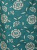 Aqua Blue Floral Printed Design Cotton Straight Cut Salwar Suit with Dupatta