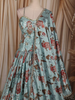 Aqua Blue Floral Printed Design Satin Fancy Lehenga with Dupatta