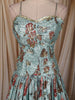 Aqua Blue Floral Printed Design Satin Fancy Lehenga with Dupatta