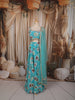 Aqua Blue Floral Printed and Beads Embroidered Design Chiffon Fancy Lehenga with Matching Dupatta