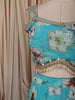 Aqua Blue Floral Printed and Beads Embroidered Design Chiffon Fancy Lehenga with Matching Dupatta