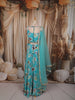 Aqua Blue Floral Printed and Beads Embroidered Design Chiffon Fancy Lehenga with Matching Dupatta