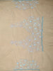 Aqua Blue Floral Sequins Embroidered Design Net Designer Saree