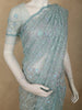 Aqua Blue Floral Sequins Embroidered Design Net Designer Saree