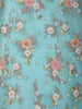 Aqua Blue Floral Sequins and Beads Embroidered Design Net Lehenga With Dupatta