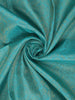 Aqua Blue Floral Woven Pure Kanchipuram Silk Saree With Zari Border