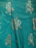 Aqua Blue Floral Zari Embroidered Design Banarasi Silk Lehenga with Matching Dupatta