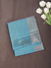 Aqua Blue Floral Zari Woven Design Art Silk Saree