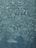 Aqua Blue Heavy Sequins and Beads Embroidered Net Mermaid Lehenga with Choker Dupatta
