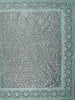 Aqua Blue Heavy Sequins and Thread Embroidered Design Organza Party Wear Saree with Designer Border