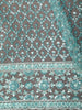 Aqua Blue Heavy Sequins and Thread Embroidered Design Organza Party Wear Saree with Designer Border