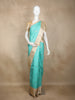 Aqua Blue Korvai  Zari Butta Woven Kanchipuram Silk Saree