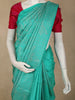 Aqua Blue Leaf Zari Woven Design Pure Kanchipuram Silk Saree with Self Border