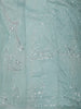 Aqua Blue Sequins and Beads Embroidered Design Pure Organza Designer Saree