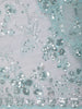 Aqua Blue Sequins and Beads Embroidered Design Pure Organza Designer Saree