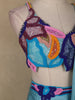 Aqua Blue Solid Design Satin Ready to Wear Draped Saree