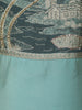 Aqua Blue Solid Designed Georgette Salwar Suit
