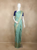 Aqua Green Butta Woven Pure Kanchipuram Silk Saree