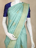 Aqua Green Butta Woven Pure Kanchipuram Silk Saree