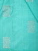 Aqua Green Butta Woven Kanchipuram Silk Saree