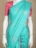Aqua Green Butta Woven Kanchipuram Silk Saree