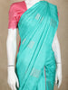 Aqua Green Butta Woven Kanchipuram Silk Saree