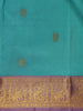 Aqua Green Buttas Woven Pure Kanchipuram Silk Saree