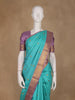 Aqua Green Buttas Woven Pure Kanchipuram Silk Saree