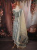 Aqua Green Floral Printed Design Cotton Unstitched Salwar Material