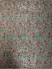 Aqua Green Floral Sequins Embroidered Design Pure Tissue Saree with Lace Border